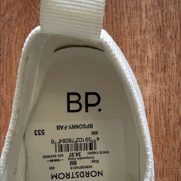 BP Women's Cream Lace-Up Sneakers - Picture 5 of 7